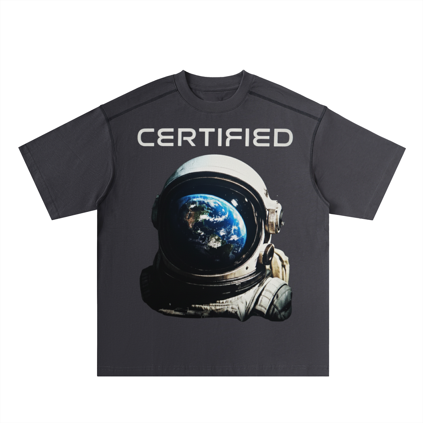 Oversized Contrast-Stitched Cotton Tee