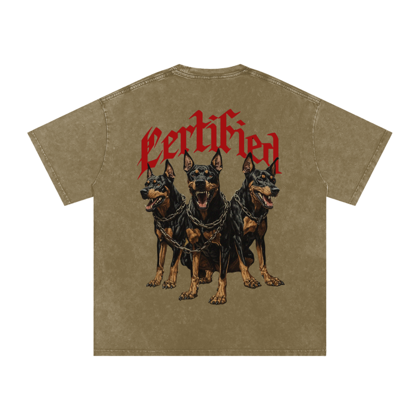 Snow Washed Oversized Cotton T-Shirt